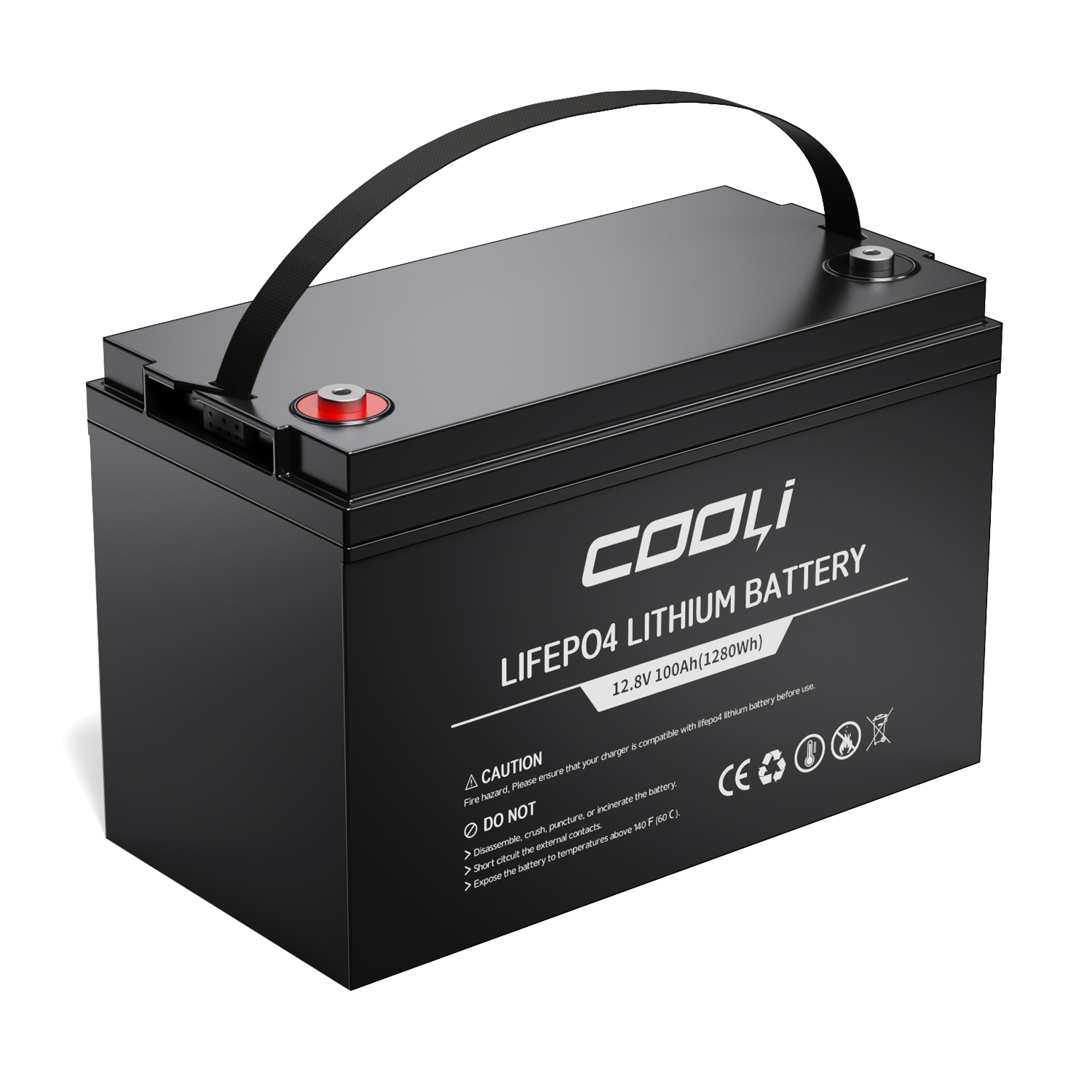 Batterie LiFePO4 12.8V 100Ah/200Ah/314Ah | Boîtier ABS Cycle Profond
