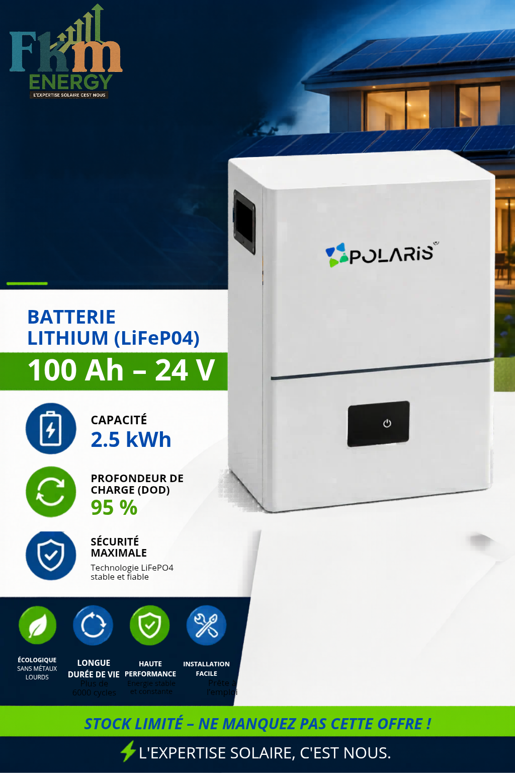 Polaris 24 V-100 Ah