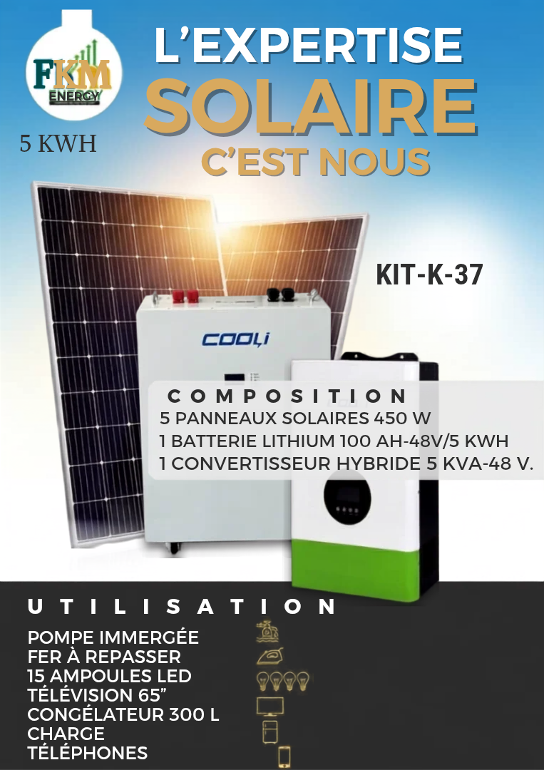 Kit solaire 5 kWh